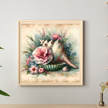 Load image into Gallery viewer, Diamond Painting - Full Round - Flower conch (30*30CM)
