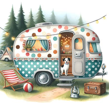 Load image into Gallery viewer, Diamond Painting - Full Round - Camping car (30*30CM)
