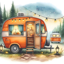 Load image into Gallery viewer, Diamond Painting - Full Round - Camping car (30*30CM)
