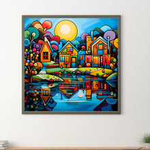 Load image into Gallery viewer, Diamond Painting - Full Round - Colorful house (40*40CM)
