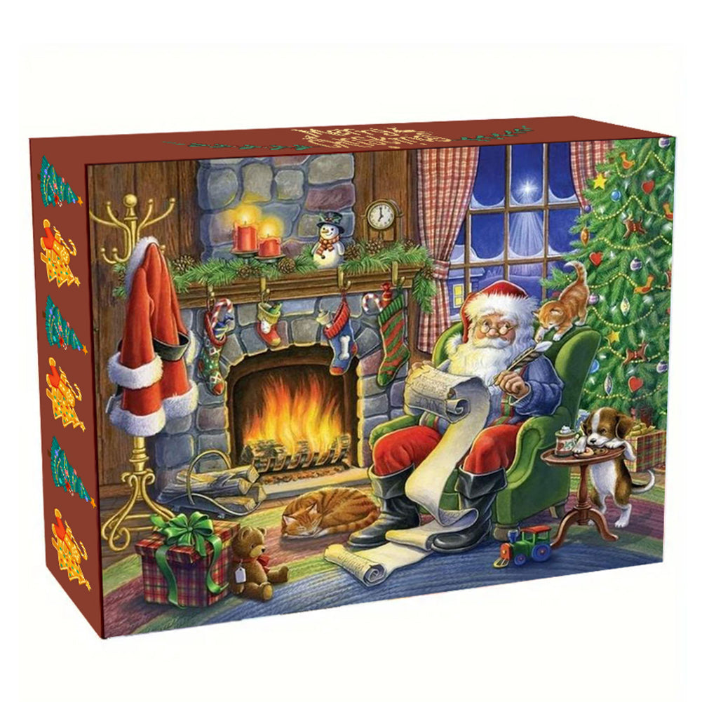 12Pcs Acrylic Diamond Painting Christmas Advent Box Countdown Diamond Art Kit