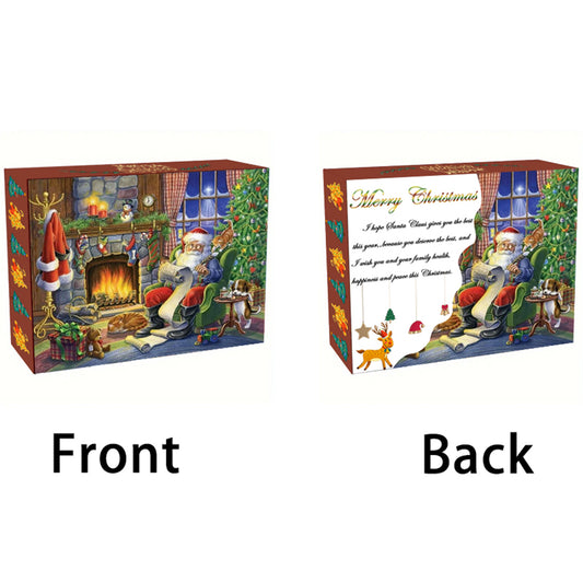 12Pcs Acrylic Diamond Painting Christmas Advent Box Countdown Diamond Art Kit