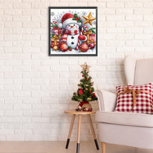 Load image into Gallery viewer, Diamond Painting - Partial Special Shaped - Christmas snowman (40*40CM)

