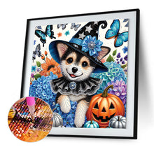 Load image into Gallery viewer, Diamond Painting - Partial Special Shaped - Halloween dog (40*40CM)
