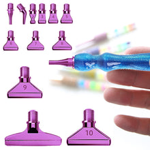 Load image into Gallery viewer, 12Pcs 5D DIY Diamond Painting Pen Tips Kit Diamond Painting Accessories (Purple)
