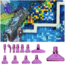 Load image into Gallery viewer, 12Pcs 5D DIY Diamond Painting Pen Tips Kit Diamond Painting Accessories (Purple)

