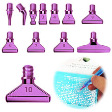 Load image into Gallery viewer, 12Pcs 5D DIY Diamond Painting Pen Tips Kit Diamond Painting Accessories (Purple)
