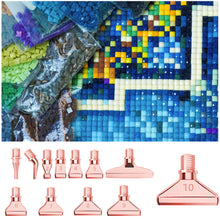 Load image into Gallery viewer, 12Pcs 5D DIY Diamond Painting Pen Heads Kit Diamond Painting Tools (Rose Gold)
