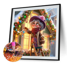 Load image into Gallery viewer, Diamond Painting - Full Round - Old lady preparing Christmas decorations (40*40CM)
