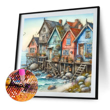 Load image into Gallery viewer, Diamond Painting - Full Round - Seaside cottage (40*40CM)
