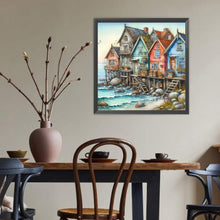 Load image into Gallery viewer, Diamond Painting - Full Round - Seaside cottage (40*40CM)

