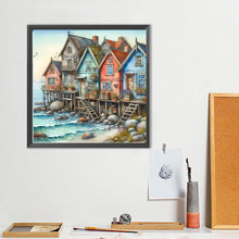 Load image into Gallery viewer, Diamond Painting - Full Round - Seaside cottage (40*40CM)
