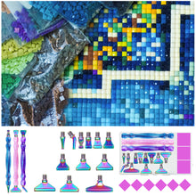 Load image into Gallery viewer, 3Pcs Diamond Painting Pen with Pen Head &amp; Clay 5D Point Drill Pen for Art Crafts
