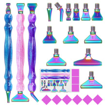 Load image into Gallery viewer, 3Pcs Diamond Painting Pen with Pen Head &amp; Clay 5D Point Drill Pen for Art Crafts
