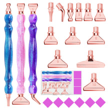 Load image into Gallery viewer, 3Pcs Diamond Painting Pen with Pen Head &amp; Clay 5D Point Drill Pen for Art Crafts
