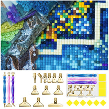 Load image into Gallery viewer, 3Pcs Diamond Painting Pen with Pen Head &amp; Clay 5D Point Drill Pen for Art Crafts
