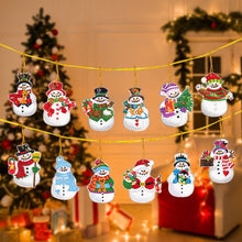 Load image into Gallery viewer, 12Pcs Acrylic Christmas Hanging Diamond Painting Art Kits for Christmas Tree
