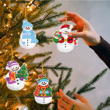 Load image into Gallery viewer, 12Pcs Acrylic Christmas Hanging Diamond Painting Art Kits for Christmas Tree
