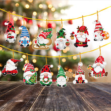 Load image into Gallery viewer, 12Pcs Acrylic Christmas Hanging Diamond Painting Art Kits for Christmas Tree
