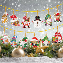 Load image into Gallery viewer, 12Pcs Acrylic Christmas Hanging Diamond Painting Art Kits for Christmas Tree
