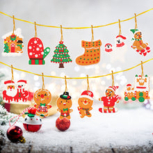Load image into Gallery viewer, 12Pcs Acrylic Christmas Hanging Diamond Painting Art Kits for Christmas Tree
