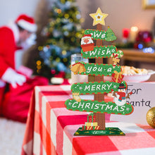 Load image into Gallery viewer, Wooden Special Shaped Christmas Sign Desktop Diamond Art Kits for Home Office
