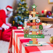 Load image into Gallery viewer, Wooden Special Shaped Christmas Sign Desktop Diamond Art Kits for Home Office
