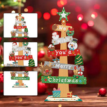 Load image into Gallery viewer, Wooden Special Shaped Christmas Sign Desktop Diamond Art Kits for Home Office
