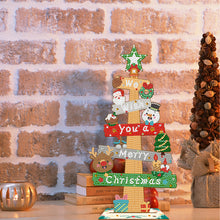 Load image into Gallery viewer, Wooden Special Shaped Christmas Sign Desktop Diamond Art Kits for Home Office
