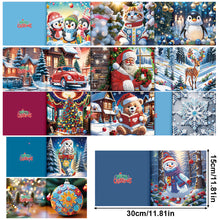 Load image into Gallery viewer, 12Pcs Christmas Special Shape DIY Diamond Painting Card for Holiday Party Favors
