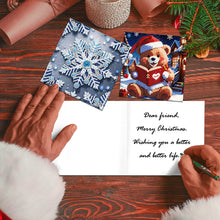 Load image into Gallery viewer, 12Pcs Christmas Special Shape DIY Diamond Painting Card for Holiday Party Favors
