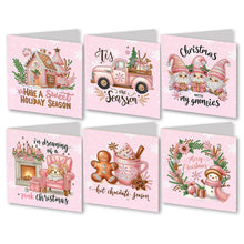 Load image into Gallery viewer, 2/6/12Pcs Butterfly and Flower DIY Diamond Painting Card Diamond Daily Wish Card
