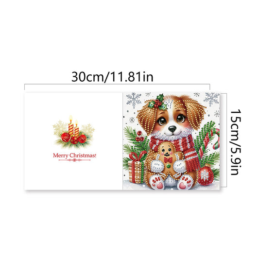 2/6/12Pcs Butterfly and Flower DIY Diamond Painting Card Diamond Daily Wish Card