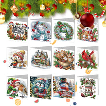 Load image into Gallery viewer, 2/6/12Pcs Butterfly and Flower DIY Diamond Painting Card Diamond Daily Wish Card
