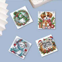 Load image into Gallery viewer, 2/6/12Pcs Butterfly and Flower DIY Diamond Painting Card Diamond Daily Wish Card
