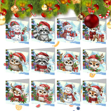 Load image into Gallery viewer, 2/6/12Pcs Butterfly and Flower DIY Diamond Painting Card Diamond Daily Wish Card
