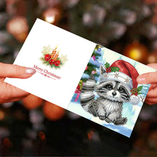 Load image into Gallery viewer, 2/6/12Pcs Butterfly and Flower DIY Diamond Painting Card Diamond Daily Wish Card
