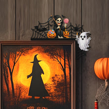 Load image into Gallery viewer, Halloween Cross And Butterfly Diamond Art Door Right Angle Sign for Party Favors
