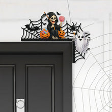 Load image into Gallery viewer, Halloween Cross And Butterfly Diamond Art Door Right Angle Sign for Party Favors
