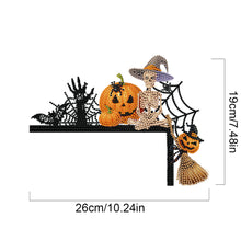 Load image into Gallery viewer, Halloween Cross And Butterfly Diamond Art Door Right Angle Sign for Party Favors
