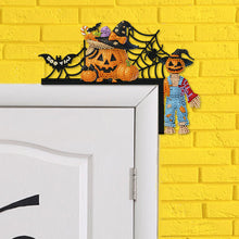 Load image into Gallery viewer, Halloween Cross And Butterfly Diamond Art Door Right Angle Sign for Party Favors
