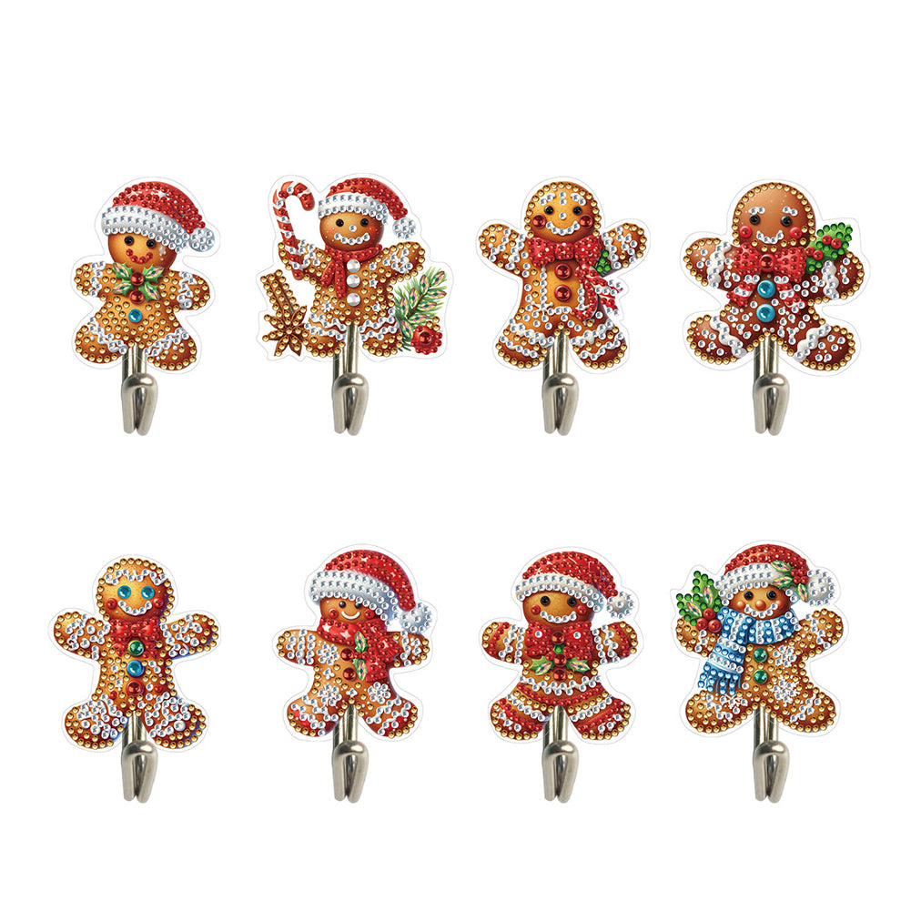 8Pcs Christmas Diamond Art Hanging Hooks Diamond Painting Hooks DIY Crafts Decor