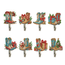 Load image into Gallery viewer, 8Pcs Christmas Diamond Art Hanging Hooks Diamond Painting Hooks DIY Crafts Decor
