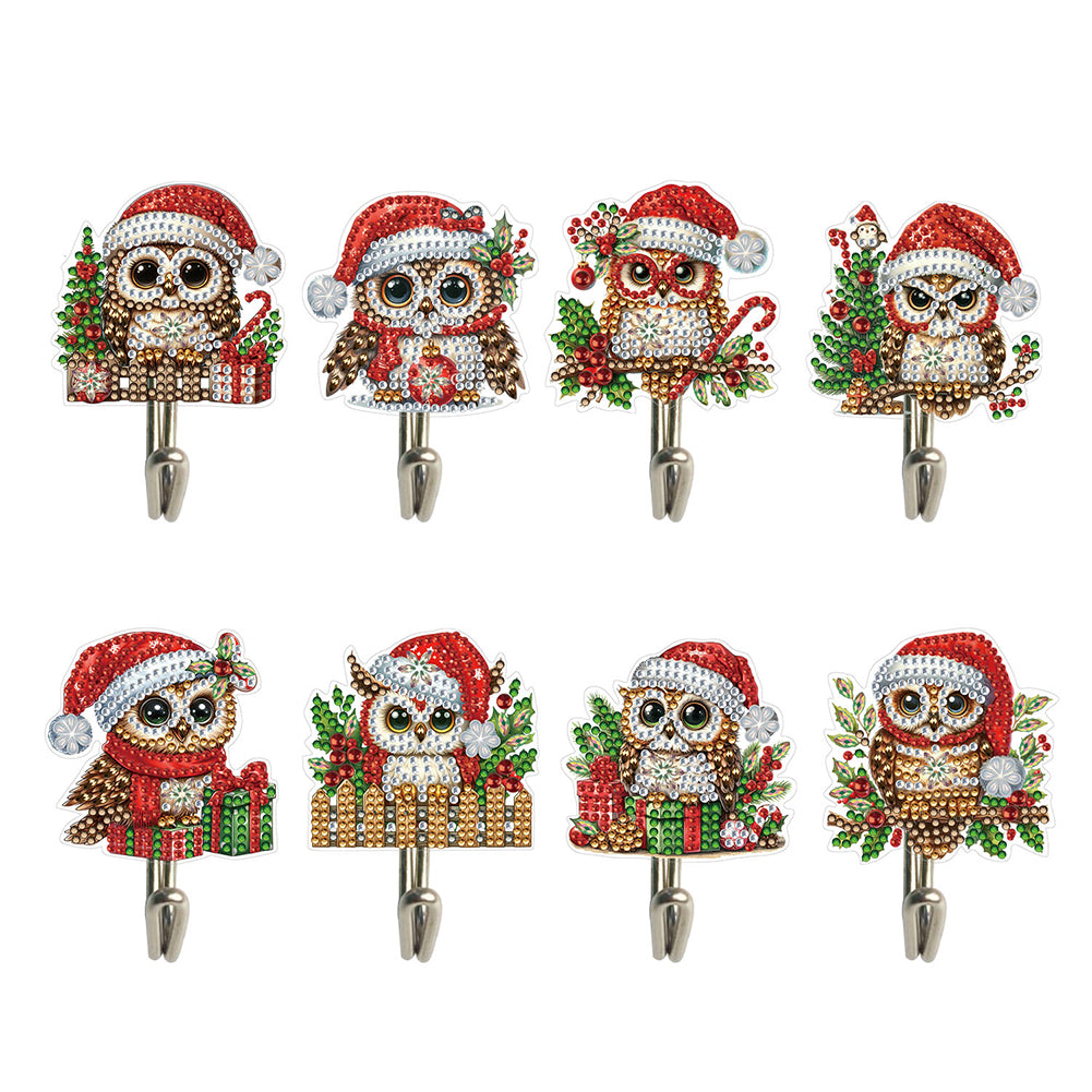 8Pcs Christmas Diamond Art Hanging Hooks Diamond Painting Hooks DIY Crafts Decor