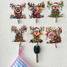 Load image into Gallery viewer, 8Pcs Christmas Diamond Art Hanging Hooks Diamond Painting Hooks DIY Crafts Decor
