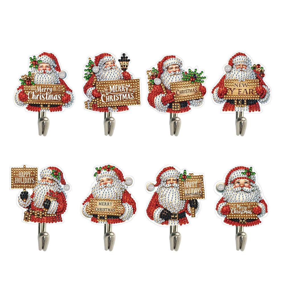 8Pcs Christmas Diamond Art Hanging Hooks Diamond Painting Hooks DIY Crafts Decor