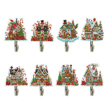 Load image into Gallery viewer, 8Pcs Christmas Diamond Art Hanging Hooks Diamond Painting Hooks DIY Crafts Decor
