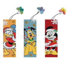 Load image into Gallery viewer, 3Pcs Special Shape Animals 5D DIY Diamond Painting Bookmark for Reading Day Gift

