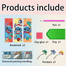 Load image into Gallery viewer, 3Pcs Special Shape Animals 5D DIY Diamond Painting Bookmark for Reading Day Gift
