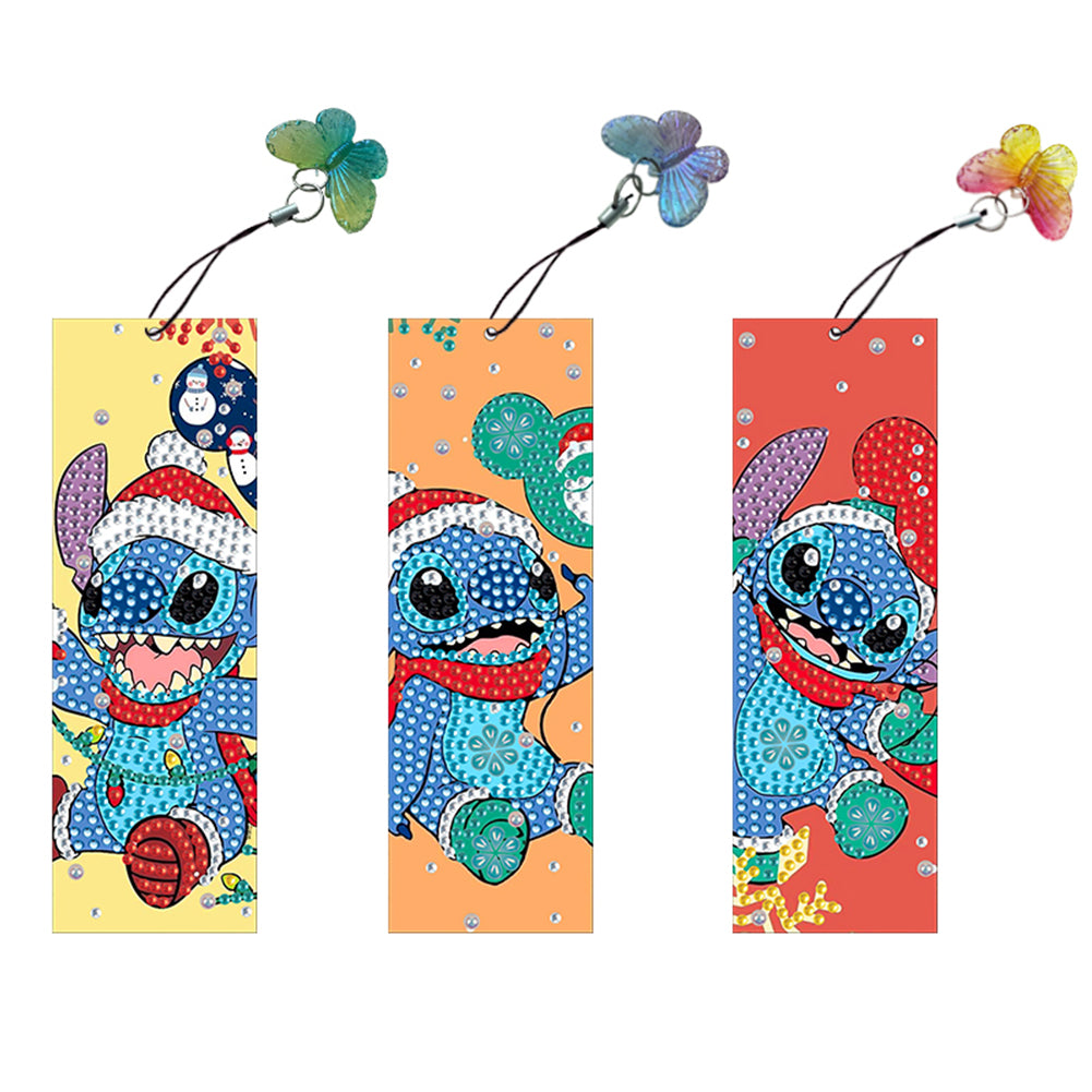 3Pcs Special Shape Animals 5D DIY Diamond Painting Bookmark for Reading Day Gift
